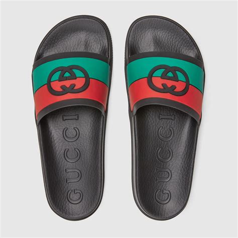 gucci red green slides|gucci slides rep.